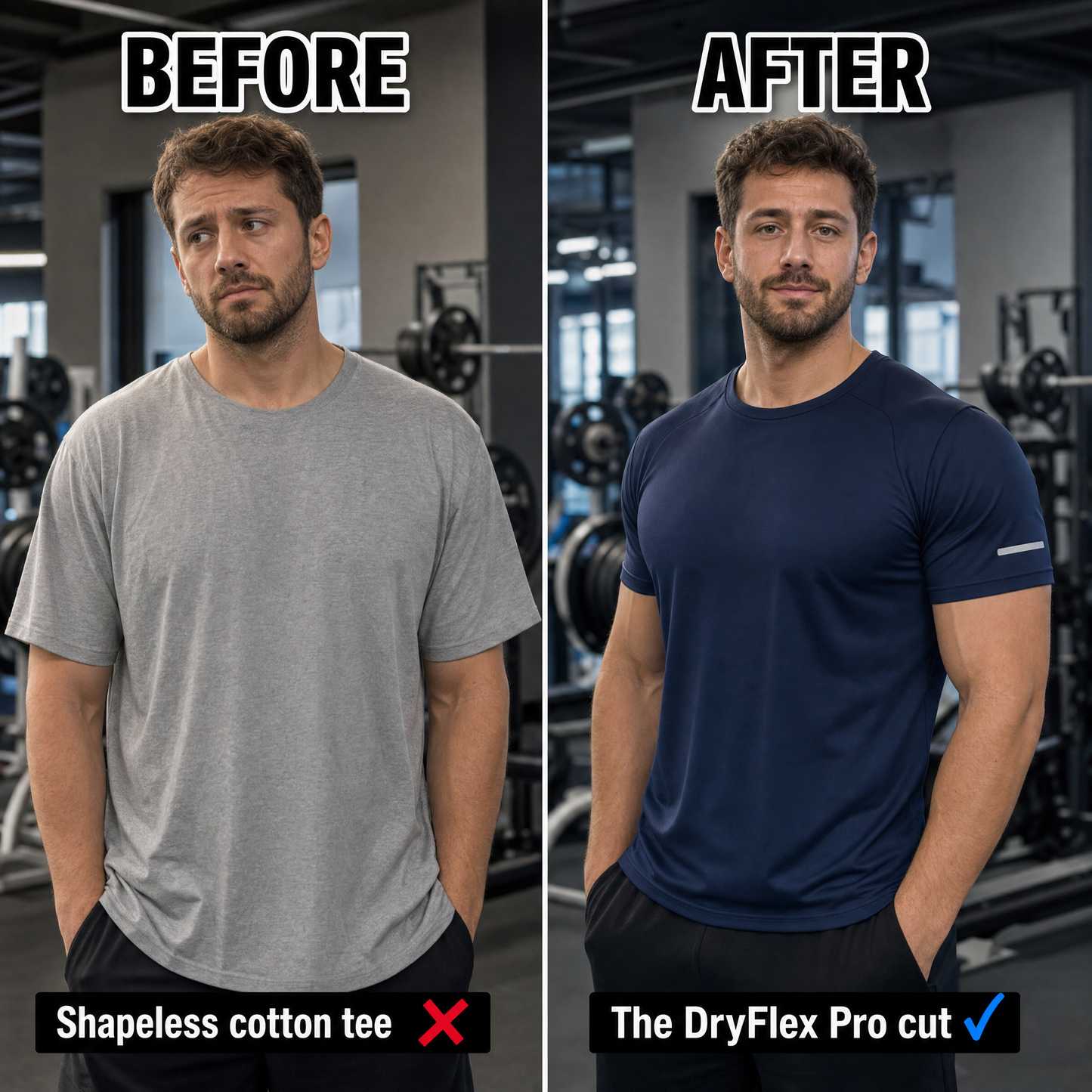 DryFlex Pro™ — The Muscle-Effect Tee